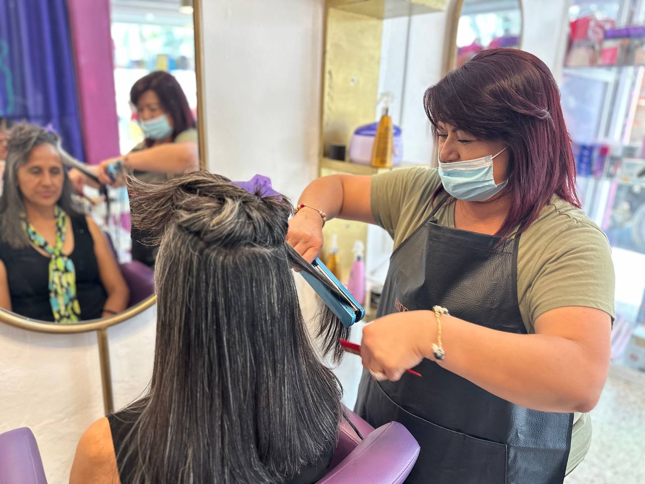 Trabajo de estilismo en Salón Spa Vida